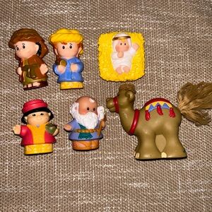 Fisher price little people nativity figures Jesus saints camel pastor